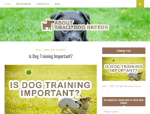 Tablet Screenshot of aboutsmalldogbreeds.com